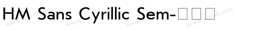 HM Sans Cyrillic Sem字体转换
